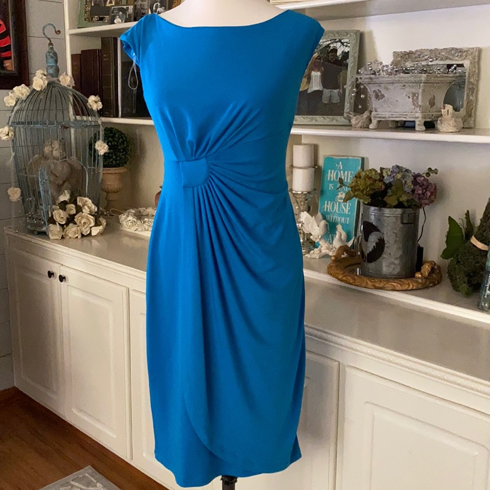 turquiose blue dress